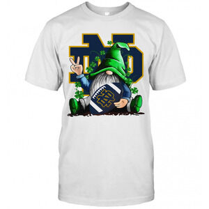 Gnomes Lucky Hug Notre Dame Fighting Irish T-Shirt